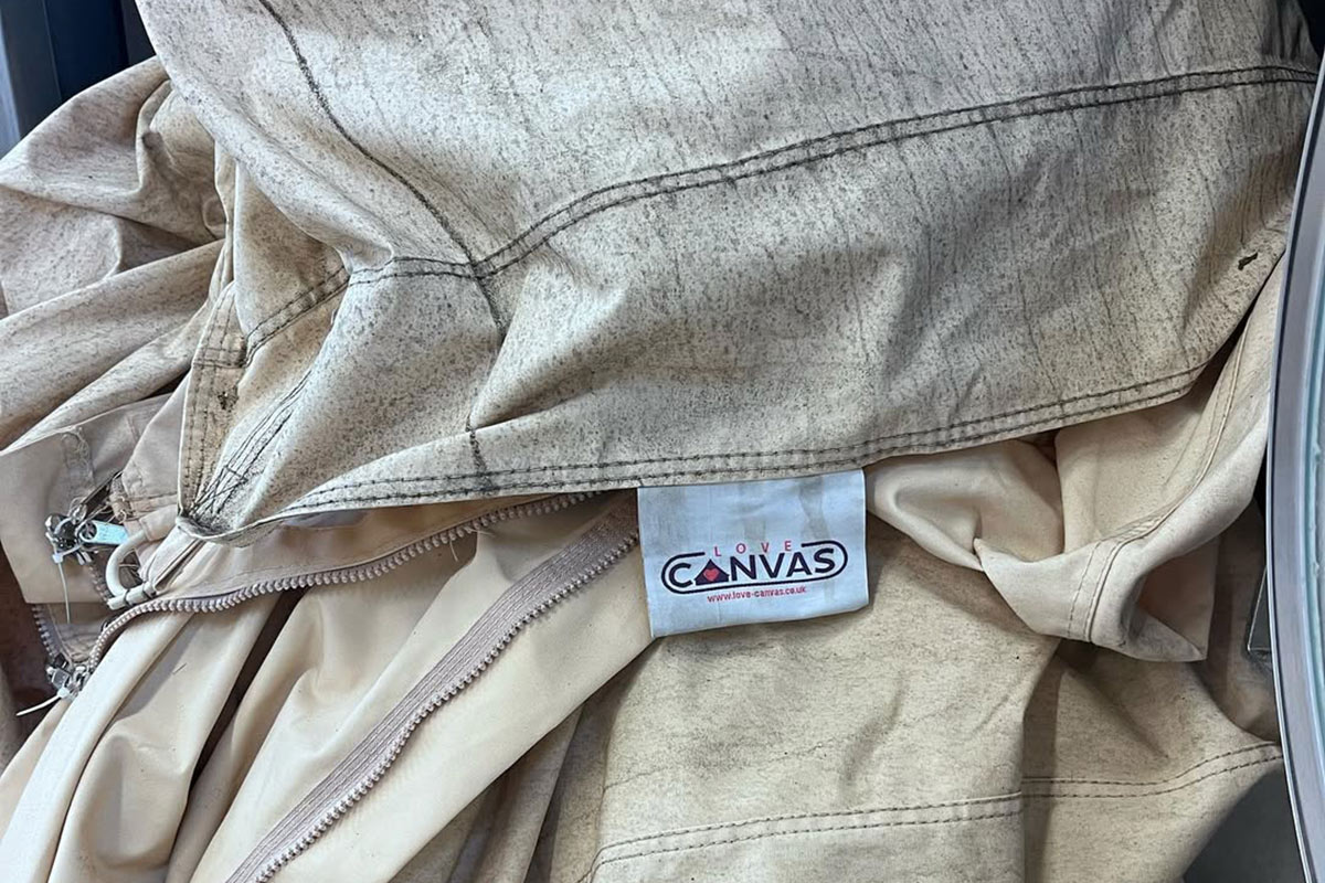 Remove mildew from canvas bell tent Remove mildew from canvas bell tent