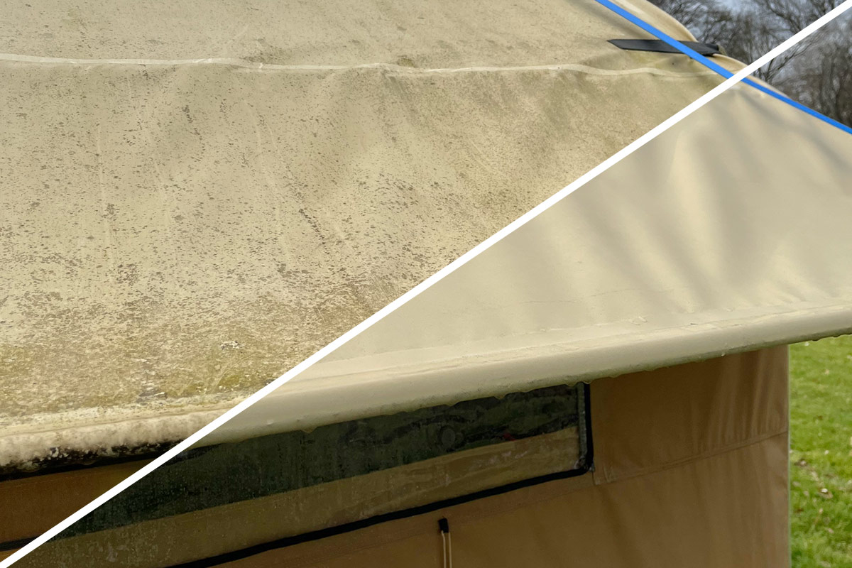 Tent cleaning service for Campsites