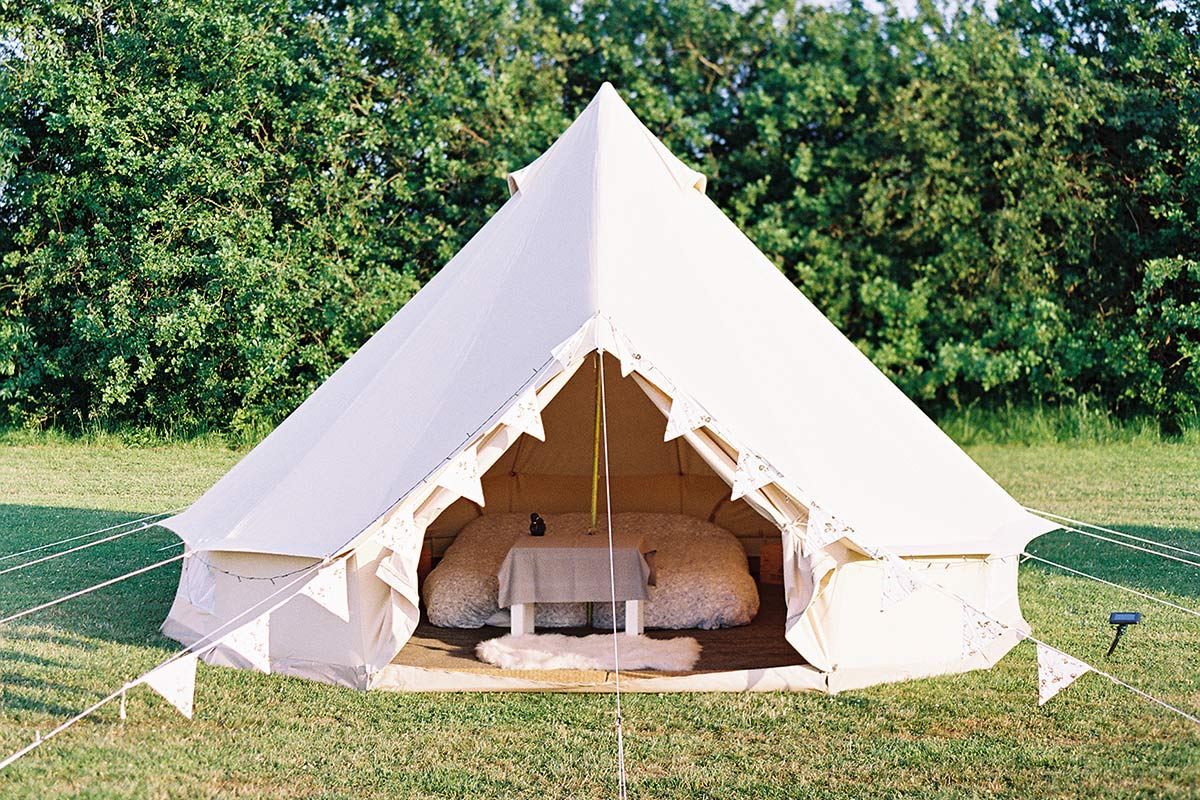 Canvas tent cleaning service